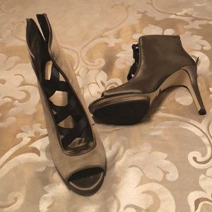 Gianni Bini open toe heeled bootie.